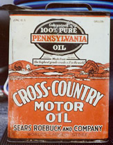 1930's 1 Gallon Early Motor Oil Gallon Can